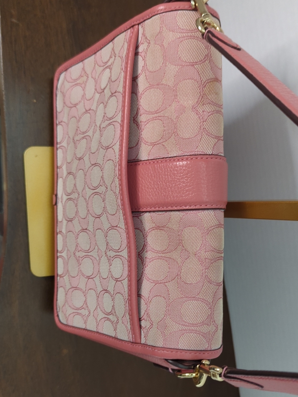 Rsvf For RP Show..Coach Lonnie Crossbody In Rose Signature Jacquard . - Picture 5 of 14